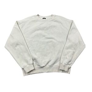 Ninth Hall Fundamentals Crewneck Sweatshirt Men's Small Boxy Fit Distressed